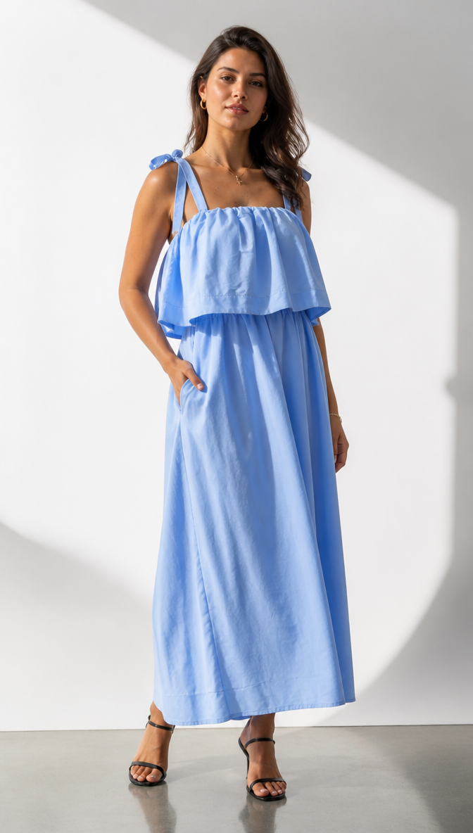 Blue Casual Dress