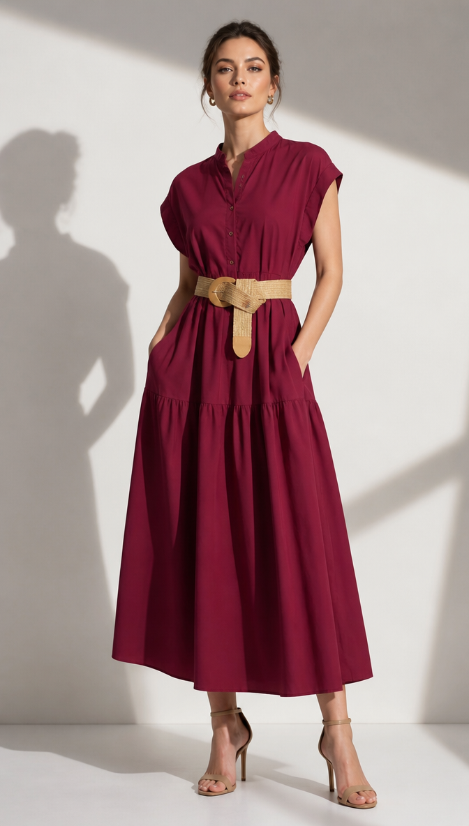 Burgundy Dress