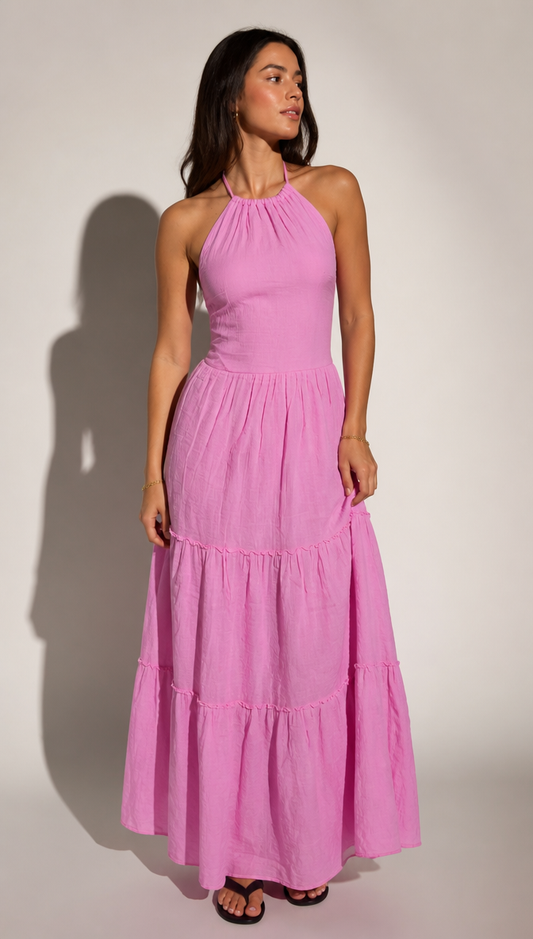 PInk & yellow Summer Dress