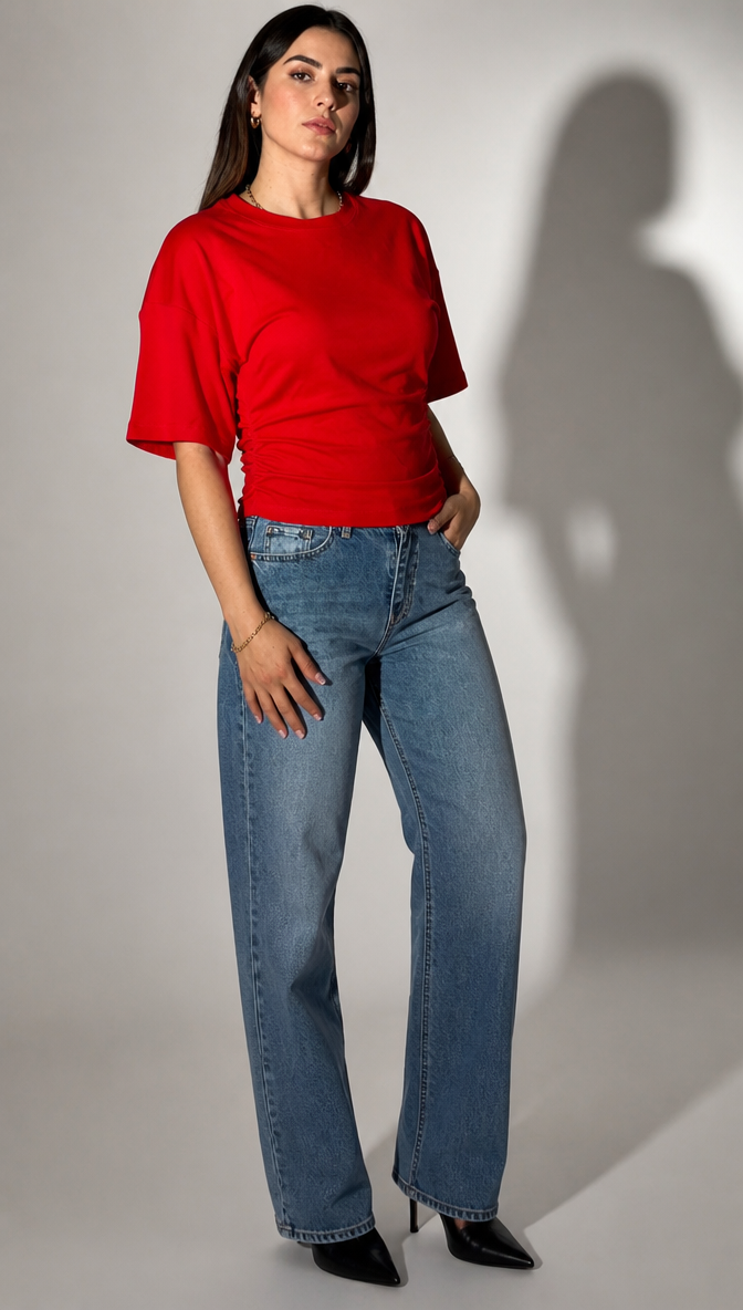 Basic Red, Yellow, & brown Top