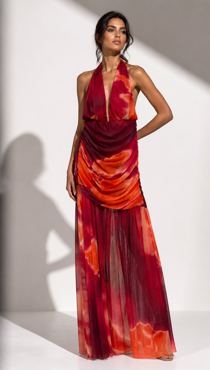 Sangria Sunset Dress