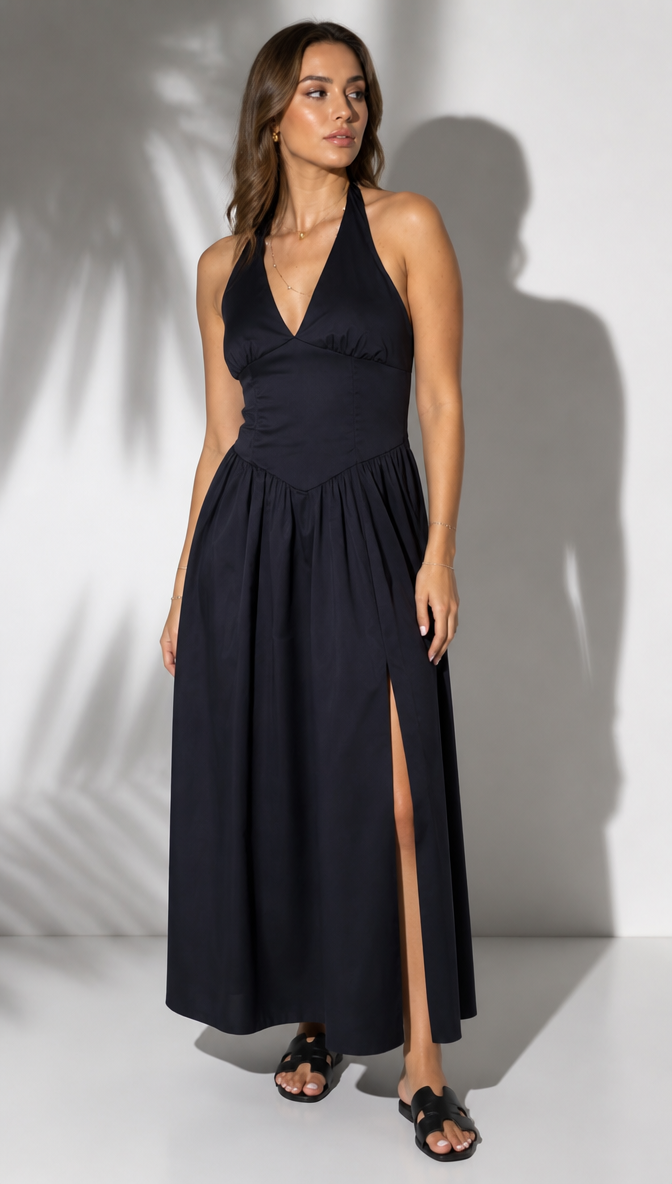 Poplin Maxi Dress