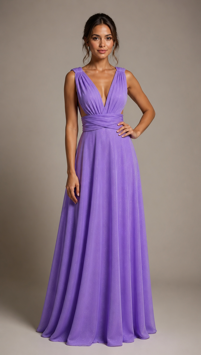 Purple Evening Dress