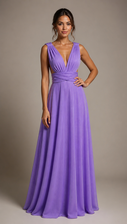 Purple Evening Dress