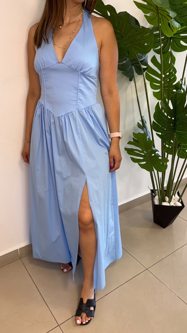Poplin Maxi Dress