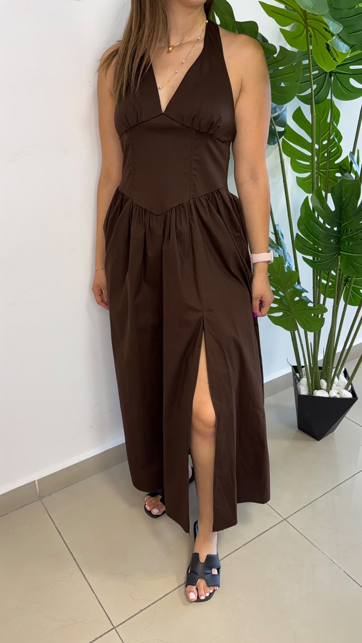 Poplin Maxi Dress